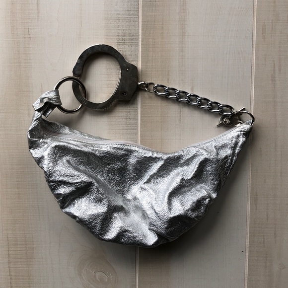 Cuffz by Linz Silver Barfly Handcuff Bag
